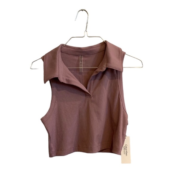 CALVIN KLEIN Performance Crop Top Sz Sm - Picture 3 of 7